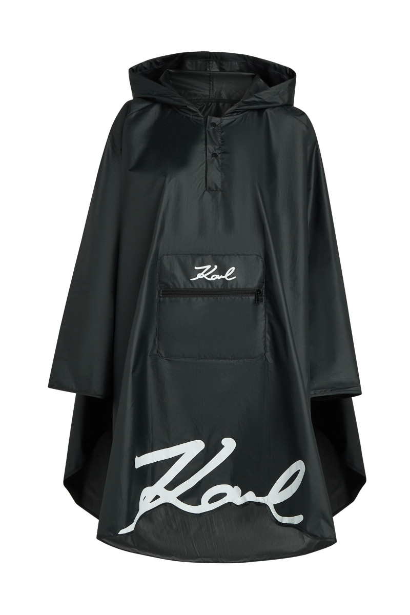 Poncsó Karl Lagerfeld K/Signature Poncho Black