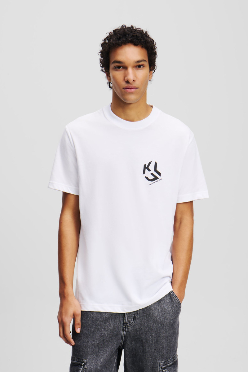 Póló Karl Lagerfeld Jeans Klj Reg Monogram Tee White