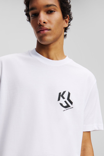 PÓLÓ KARL LAGERFELD JEANS KLJ REG MONOGRAM TEE - Kép 4