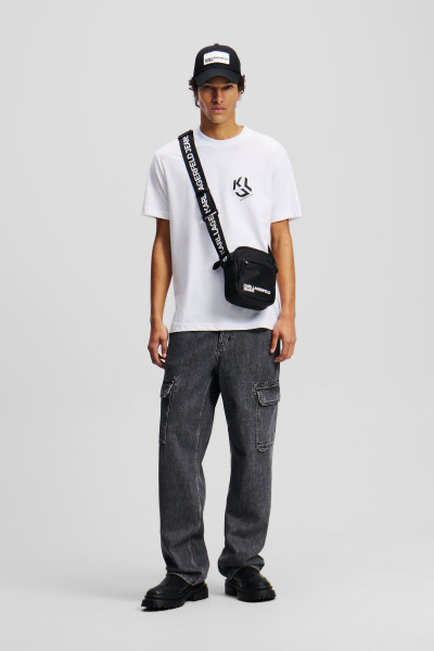 PÓLÓ KARL LAGERFELD JEANS KLJ REG MONOGRAM TEE - Kép 3