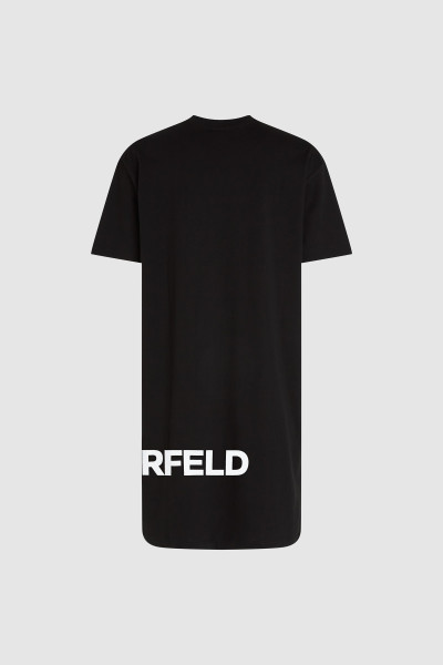 RUHA KARL LAGERFELD JEANS KLJ LOGO TEE DRESS - Kép 6