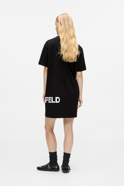 RUHA KARL LAGERFELD JEANS KLJ LOGO TEE DRESS - Kép 2