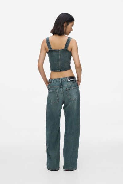 FARMER KARL LAGERFELD JEANS KLJ LR WIDE LEG BUCKLE DENIM - Kép 2