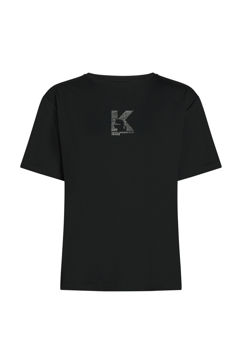 Póló Karl Lagerfeld Jeans Klj Reg K Logo Tee Black