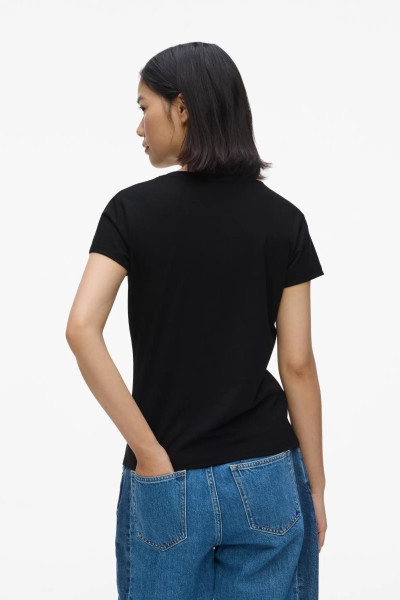 PÓLÓ KARL LAGERFELD JEANS KLJ SLIM TEE FLOCKED FLORAL - Kép 3