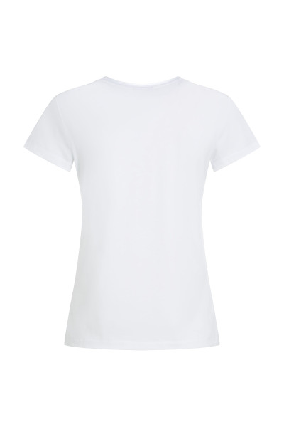 PÓLÓ KARL LAGERFELD JEANS KLJ SLIM TEE FLOCKED FLORAL - Kép 2