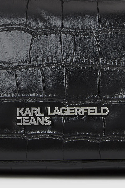 KABELKA KARL LAGERFELD JEANS KLJ LOGO ELONGATED BAG CROCO - Fotografia č. 5