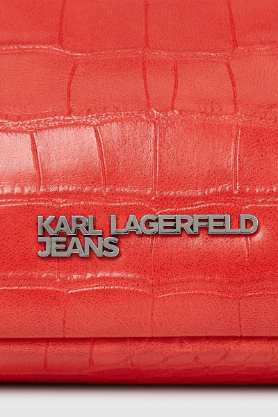 KABELKA KARL LAGERFELD JEANS KLJ LOGO ELONGATED BAG CROCO - Fotografia č. 6