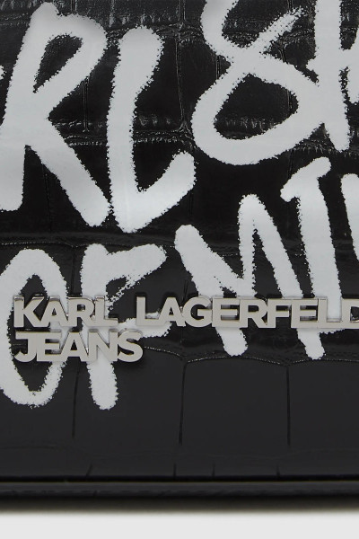 KABELKA KARL LAGERFELD JEANS KLJ LOGO SM SHOULDER BAG QUOTE - Fotografia č. 5