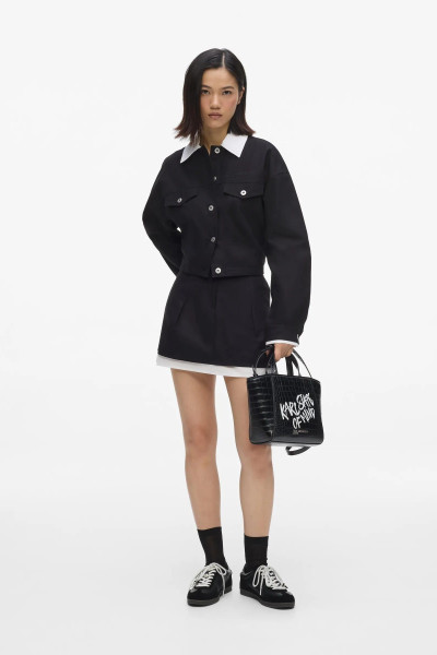RETIKÜL KARL LAGERFELD JEANS KLJ LOGO MINI TOTE QUOTE - Kép 2