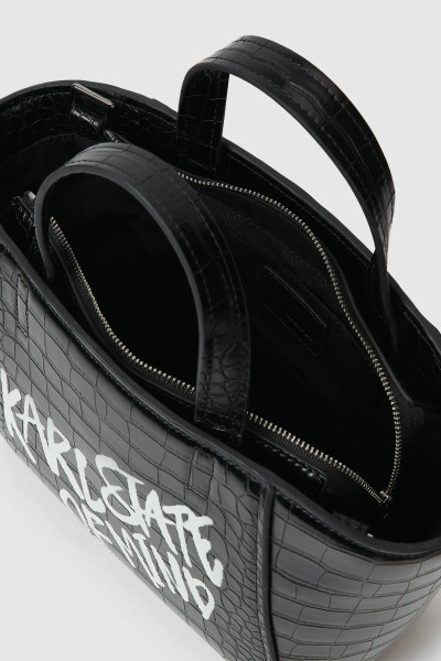 RETIKÜL KARL LAGERFELD JEANS KLJ LOGO MINI TOTE QUOTE - Kép 4