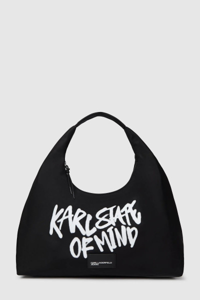 RETIKÜL KARL LAGERFELD JEANS KLJ SLOUCHY TOTE QUOTE PRINT - Kép 1