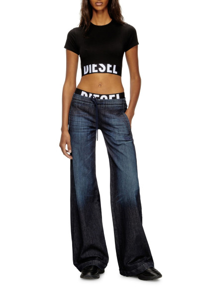PÓLÓ DIESEL UFTEE-SPORT-CROPPED-T-SHIRT T-SHIRT - Kép 5