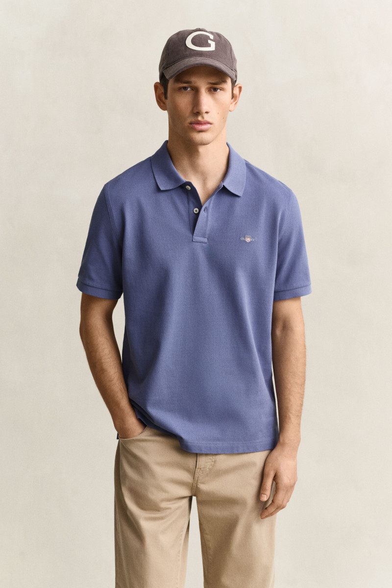 POLOKOŠEĽA GANT REG SHIELD SS PIQUE POLO BLUE HORIZON