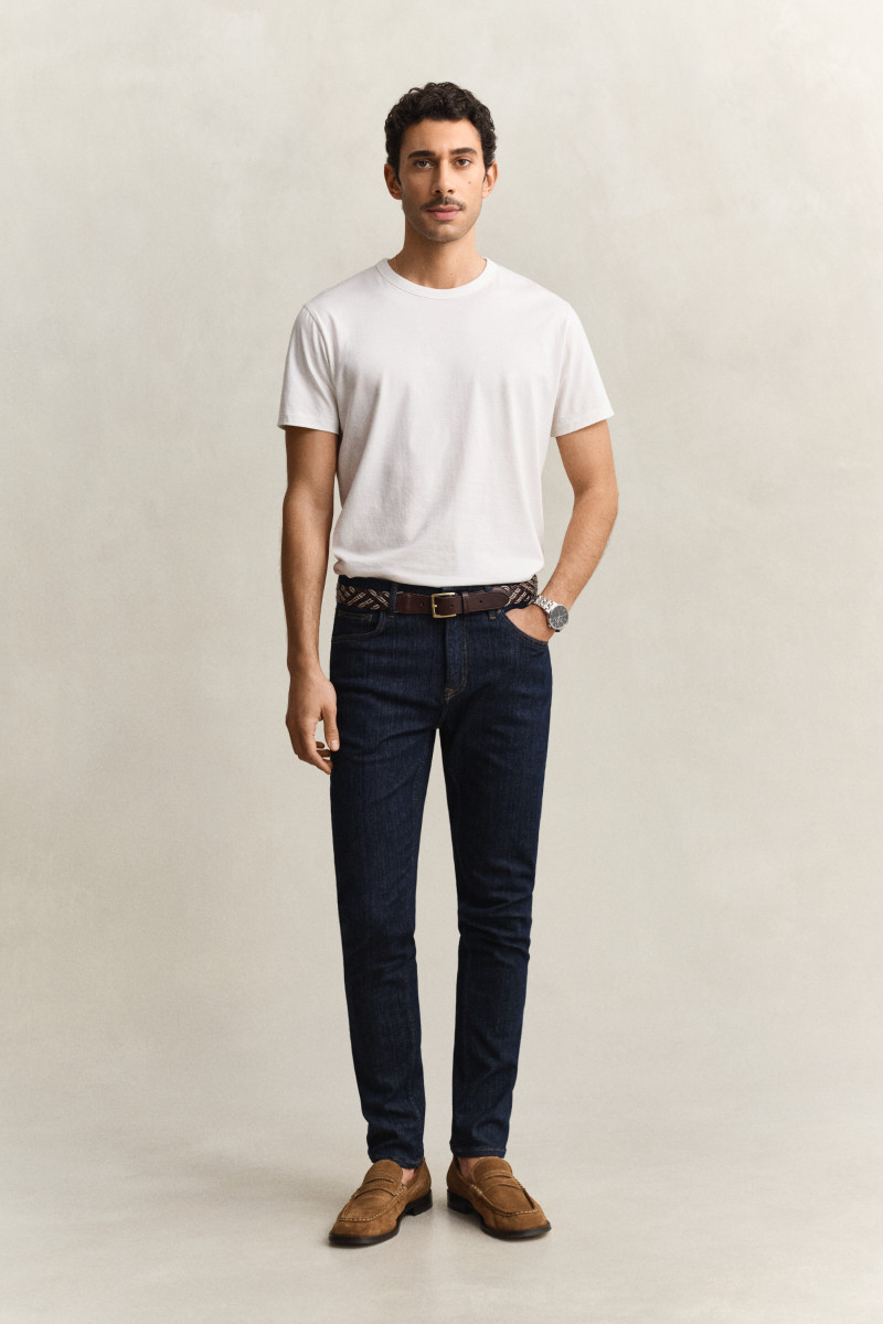 DŽÍNSY GANT EXTRA SLIM ACTIVE RECOVER JEANS DARK BLUE