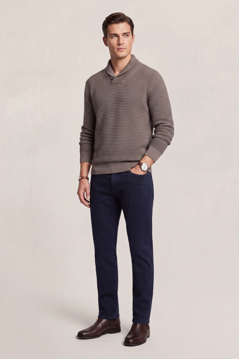 DŽÍNSY GANT REG MOLESKIN JEANS EVENING BLUE