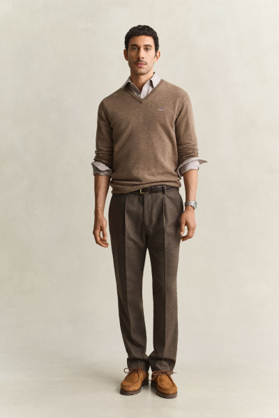NADRÁG GANT WOOL HERRINGBONE SUIT PANTS - Kép 1