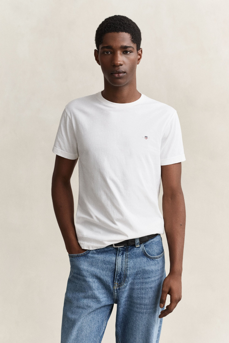 TRIČKO GANT SLIM SHIELD SS T-SHIRT WHITE
