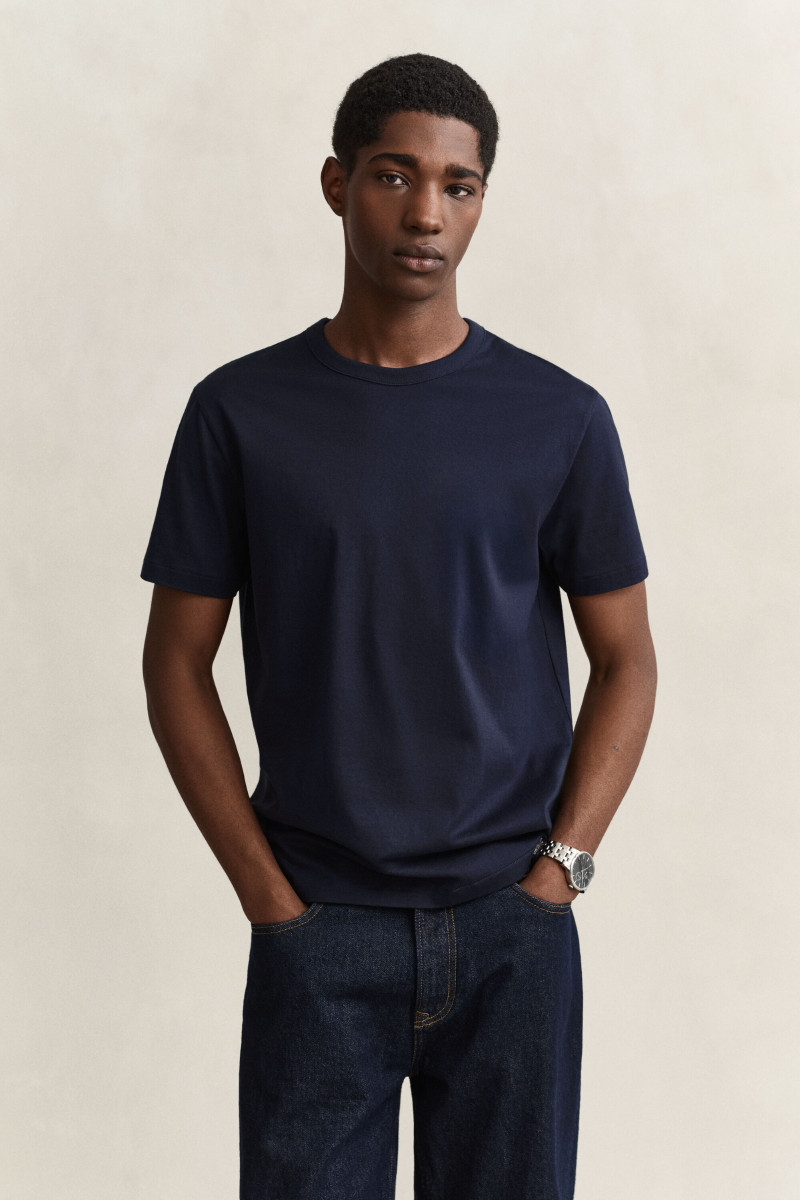 TRIČKO GANT PIMA T-SHIRT EVENING BLUE