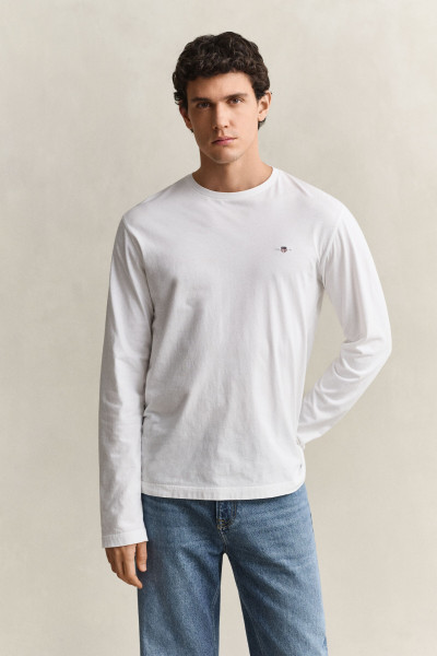 TRIČKO GANT REG SHIELD LS T-SHIRT - Fotografia č. 1