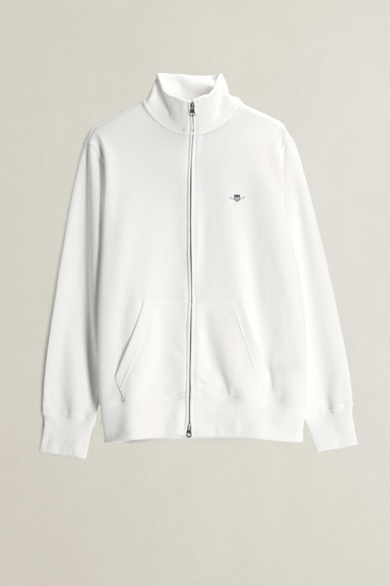 MIKINA GANT REG SHIELD FULL ZIP SWEAT EGGSHELL