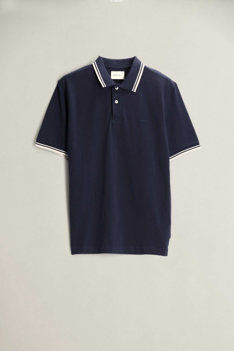 POLOKOŠEĽA GANT TIPPING SS POLO EVENING BLUE