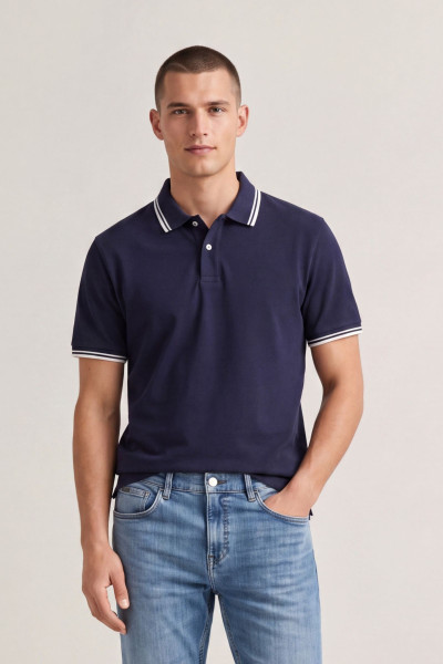 PÓLÓ GANT TIPPING SS POLO - Kép 1