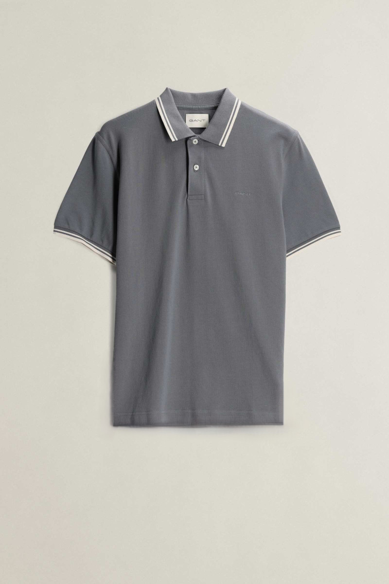 POLOKOŠEĽA GANT TIPPING SS POLO MID GREY