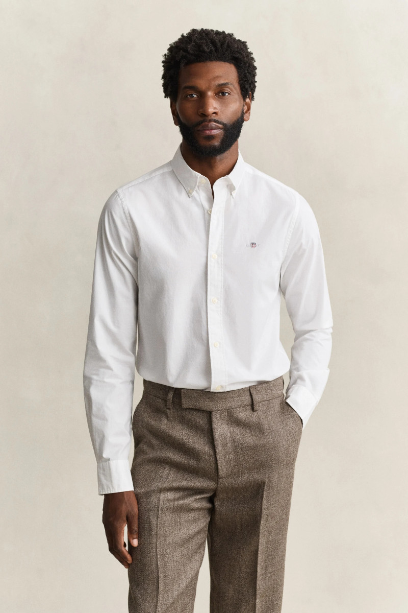 KOŠEĽA GANT SLIM CLASSIC POPLIN SHIRT WHITE