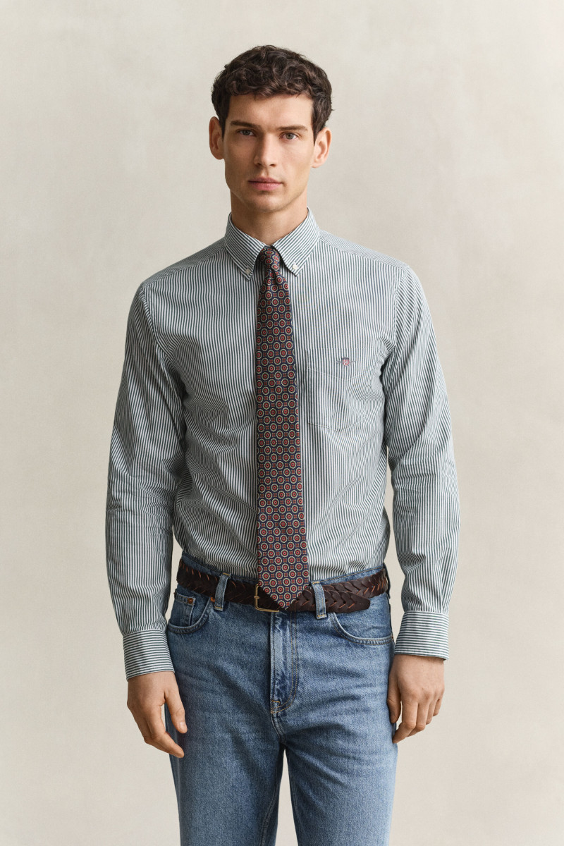 KOŠEĽA GANT REG CLASSIC POPLIN BANKER SHIRT DARK EMERALD