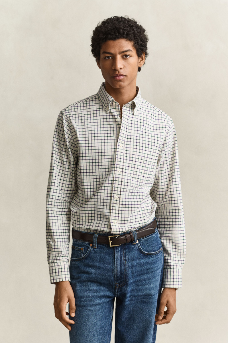 KOŠEĽA GANT REG ARCHIVE OXFORD CHECK SHIRT CREAM