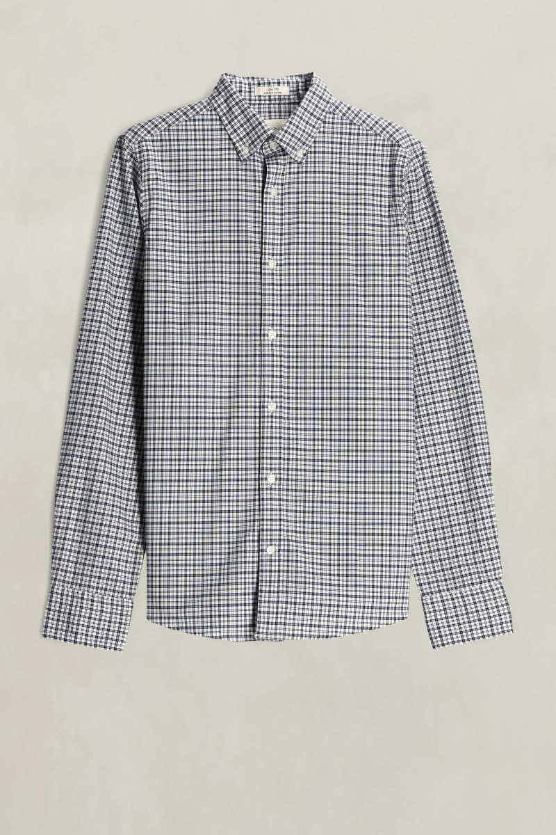 KOŠEĽA GANT SLIM STRETCH OXFORD CHECK SHIRT PERSIAN BLUE