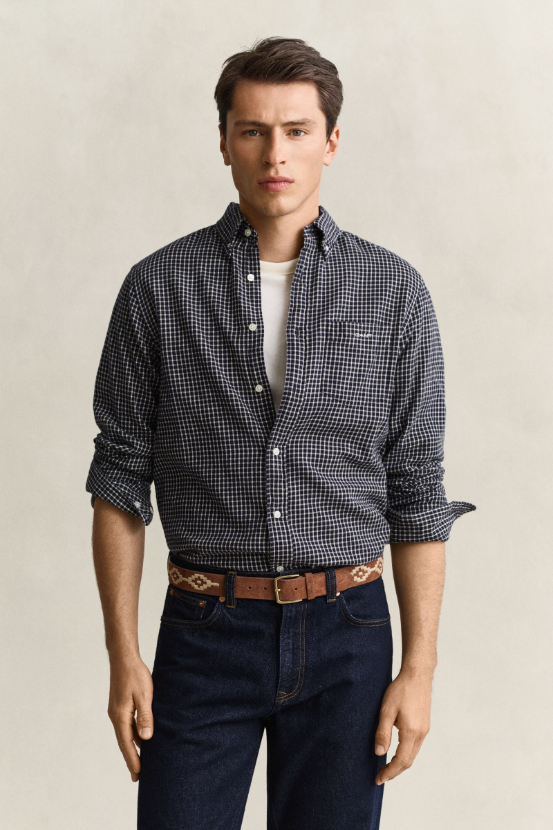 KOŠEĽA GANT REG WINDBLOWN FLANNEL CHECK SHIRT EVENING BLUE