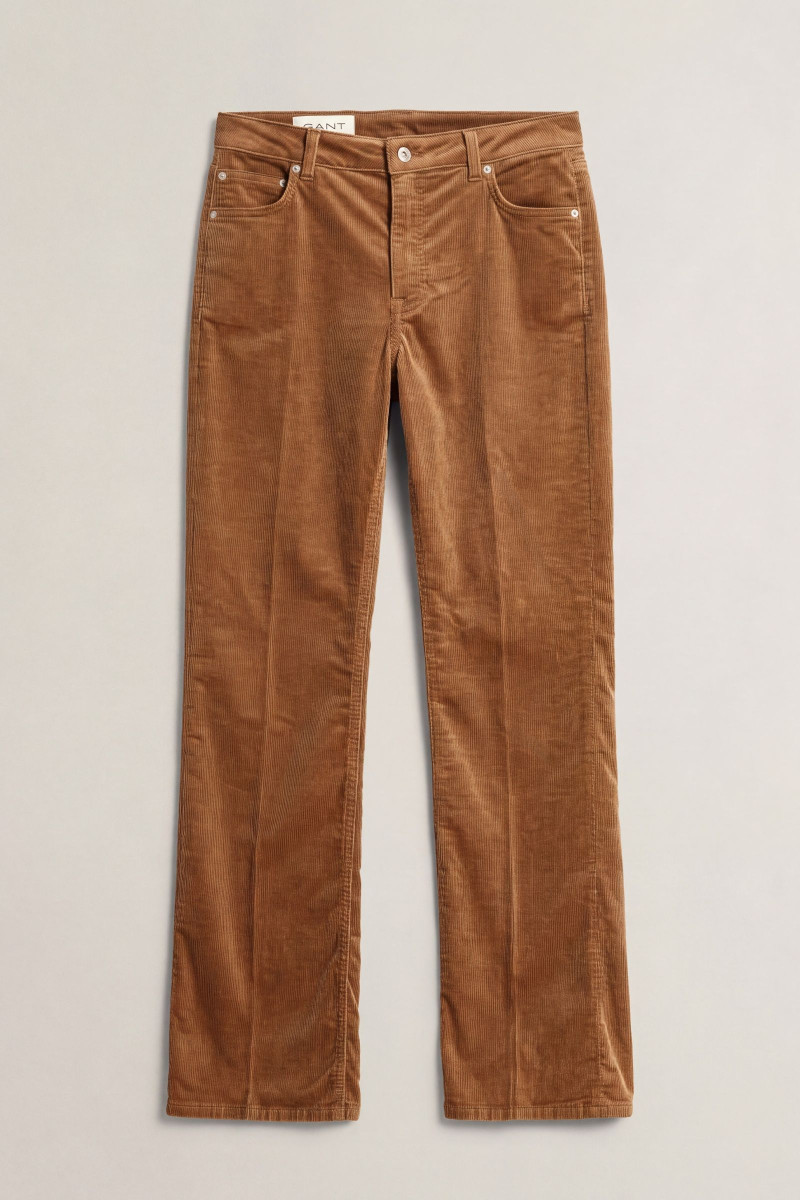 DŽÍNSY GANT CORDUROY FLARE JEANS WARM KHAKI