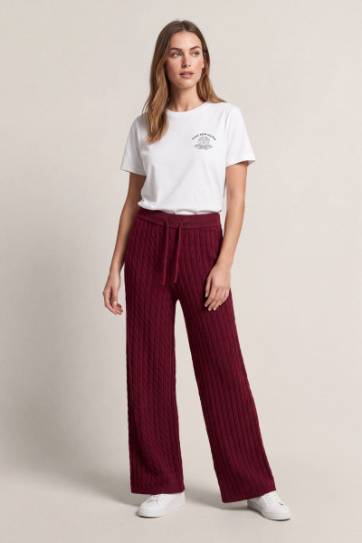NADRÁG GANT WOOL CASHMERE CABLE KNIT PANTS - Kép 1