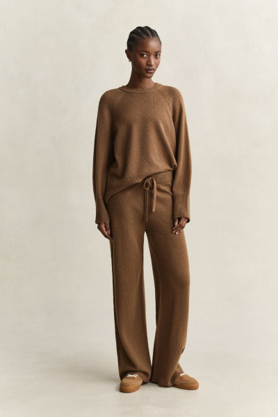NADRÁG GANT WOOL CASHMERE KNIT PANTS - Kép 1