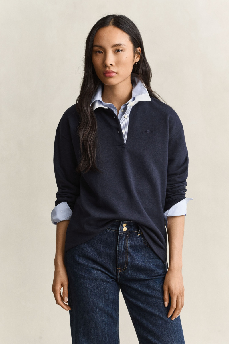 POLOKOŠEĽA GANT RUGGER SWEAT EVENING BLUE