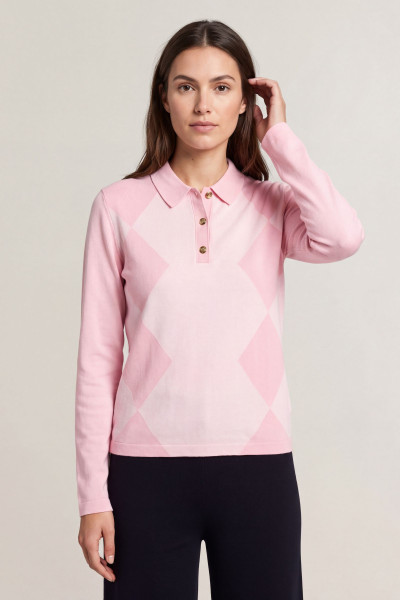 PÓLÓ GANT ARGYLE LS POLO - Kép 1