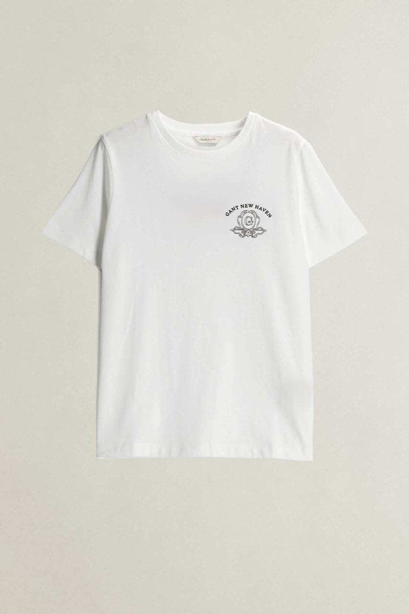 TRIČKO GANT GRAPHIC SS T-SHIRT WHITE