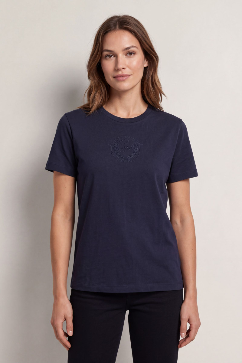 TRIČKO GANT GRAPHIC SS TSHIRT EVENING BLUE