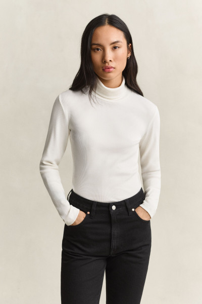 TRIČKO GANT RIBBED LS TURTLENECK - Fotografia č. 1
