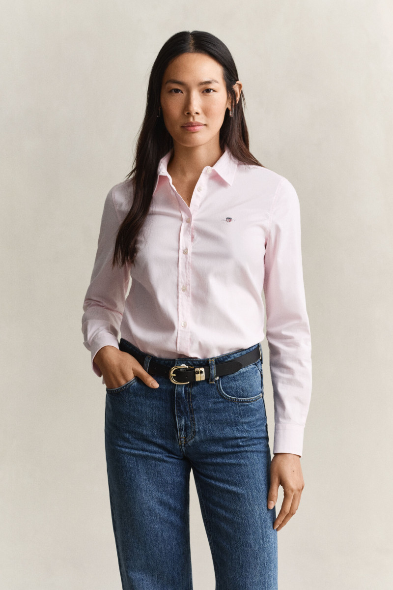 KOŠEĽA GANT SLIM STRETCH OXFORD SHIRT LIGHT PINK