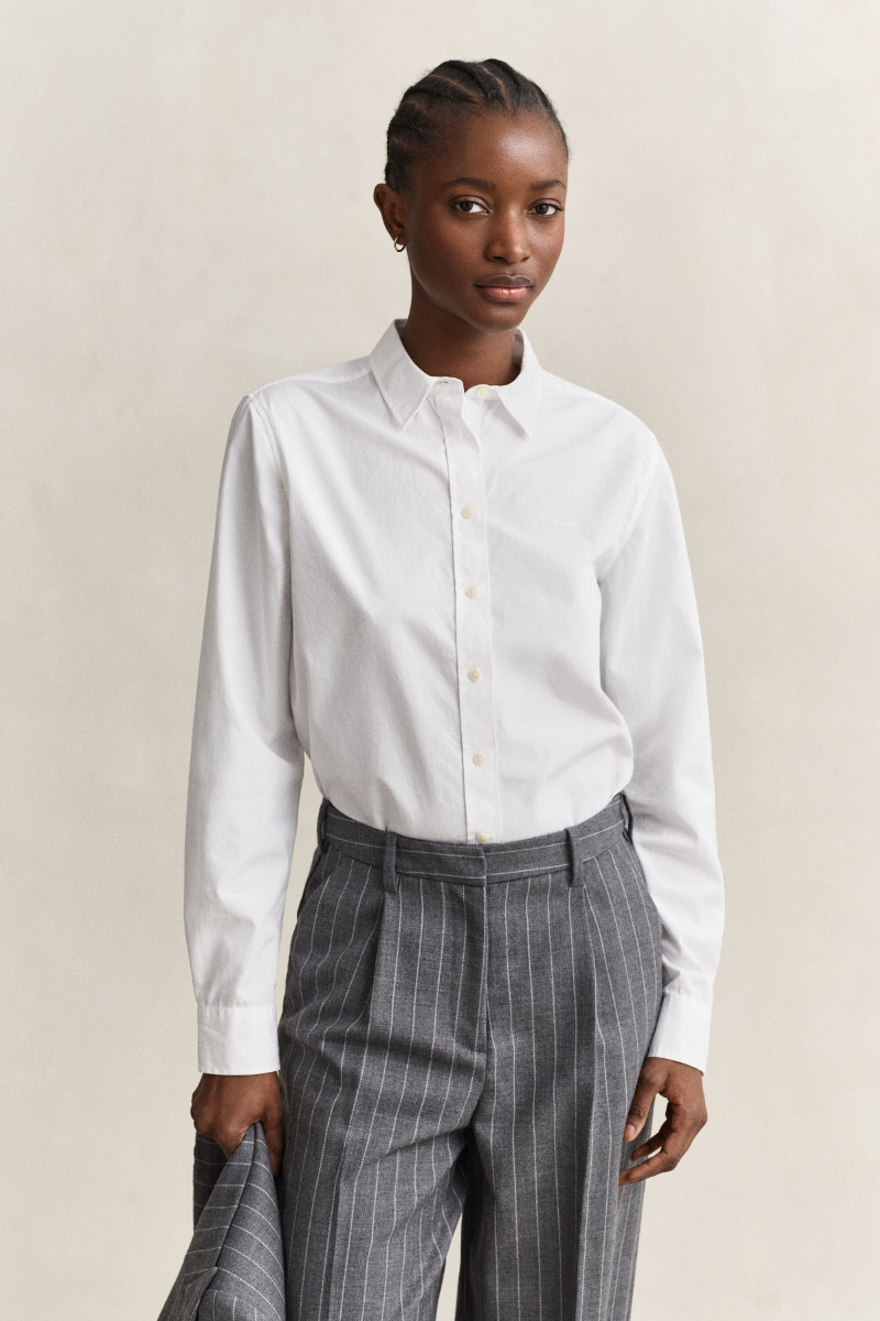 KOŠEĽA GANT REG CLASSIC POPLIN SHIRT WHITE