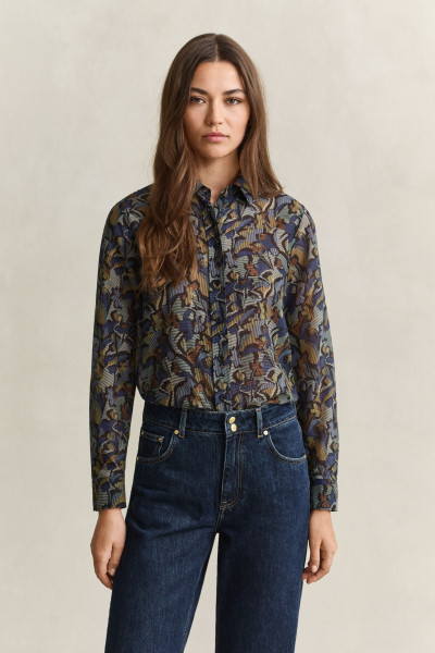 ING GANT REG PRINTED CTN SILK LS SHIRT - Kép 1