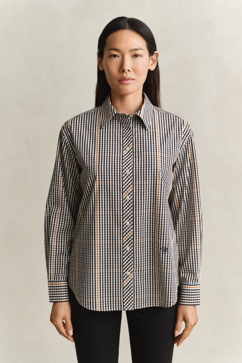KOŠEĽA GANT REL CHECKED SHIRT TOASTED ALMOND