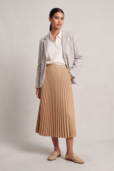 SZOKNYA GANT PLEATED MIDI SKIRT - Kép 1