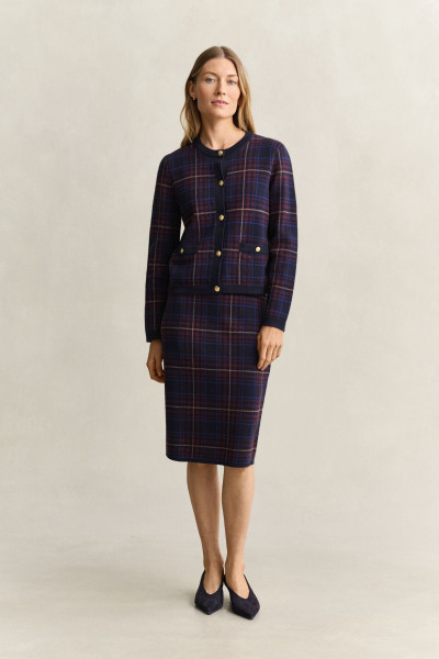 SZOKNYA GANT CHECK KNIT SKIRT - Kép 1