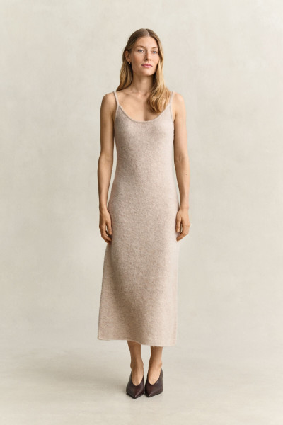 RUHA GANT ALPACA BLEND STRAP KNIT DRESS - Kép 1
