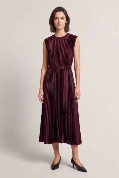 RUHA GANT BELTED PLEATED DRESS - Kép 1