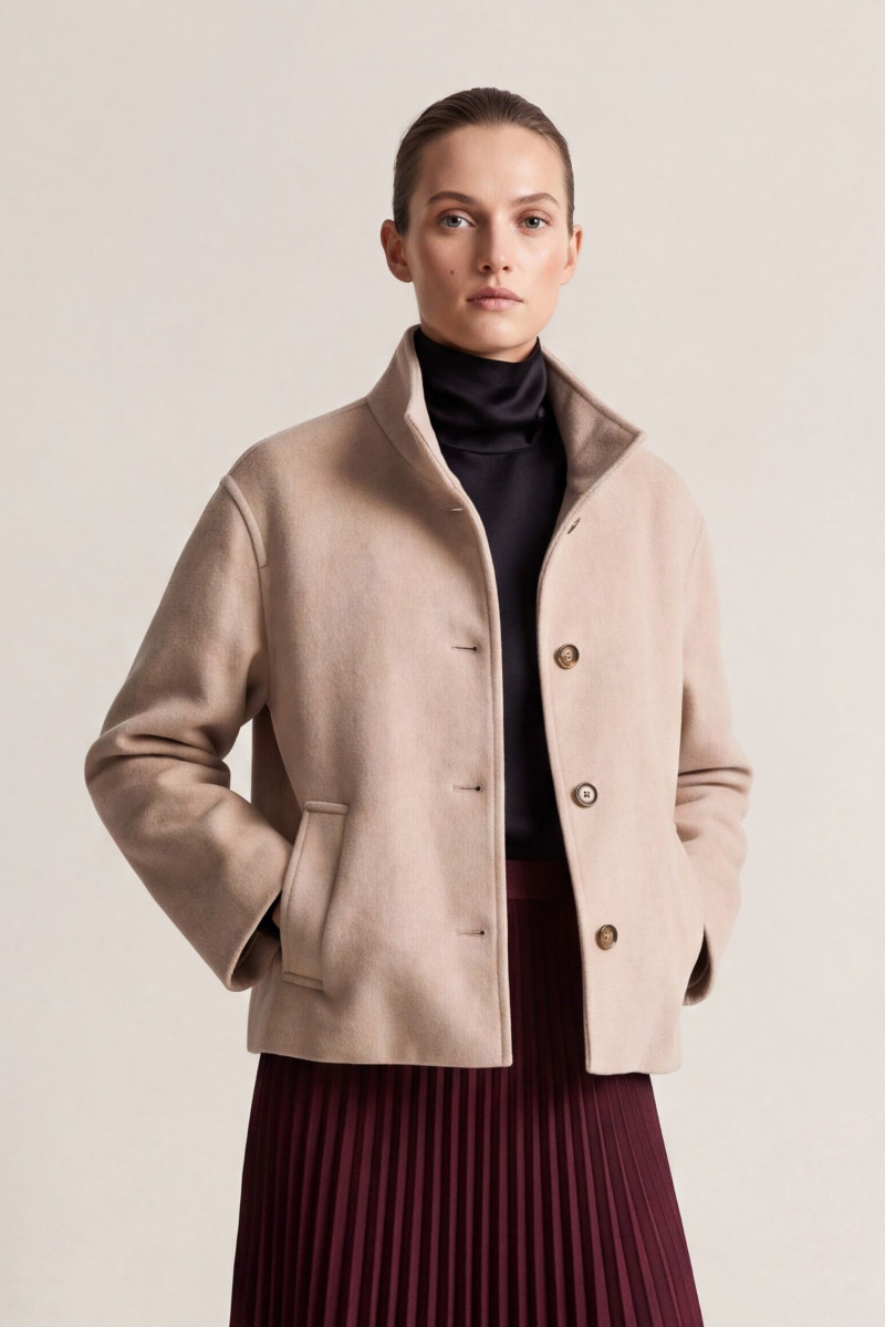 BUNDA GANT WOOL BLEND JACKET MIST TAUPE
